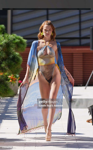 The Music Legend's Beach Beaded Caftan