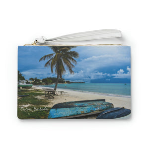 Oistins Beach Barbados Love Your Country Clutch